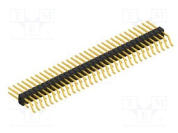 Connector: pin strips; pin header; male; PIN: 64; 2.54mm; SMT; 2x32