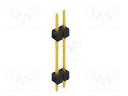 Connector: pin strips; pin header; male; PIN: 2; 2.54mm; THT; 1x2