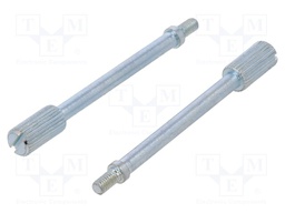 Screw for D-Sub connectors; M2,5; Thread len: 5.2mm