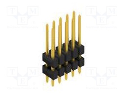 Connector: pin strips; pin header; male; PIN: 10; 2.54mm; THT; 2x5