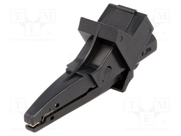 Crocodile clip; 20A; 1kVDC; black; Grip capac: max.25mm