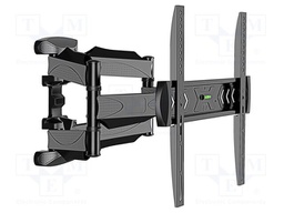 Holder; for wall mounting; 36.4kg; 32÷58"; black