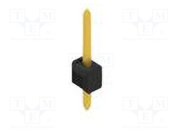 Connector: pin strips; pin header; male; PIN: 1; 2.54mm; THT; 1x1