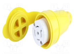Connector: AC supply; straight; female; screw; socket; 20A; 480V