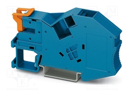 Mounting clamp; L: 46.8mm; W: 12.2mm; H: 81.9mm; Body: blue