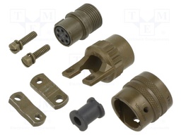 Connector: circular; MIL-C-26482, Series 1,PT; plug; female; 7.5A