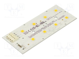 LED strip; W: 49.5mm; L: 121.4mm; No.of diodes: 8; CRImin: 70; 3000K