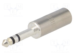 Plug; Jack 3,5mm x 18,6mm; male; stereo; straight; for cable