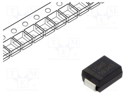 Diode: Zener; 3W; 24V; SMD; reel,tape; SMB; single diode