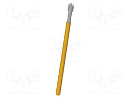 Test needle; Operational spring compression: 4mm; 5A; Ø: 2mm