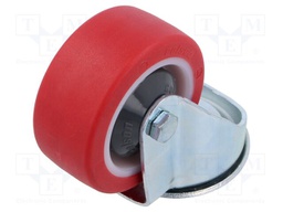 Transport wheel; Ø: 80mm; W: 30mm; H: 105mm; torsional; 150kg