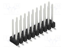 Connector: pin strips; pin header; male; PIN: 20; 2.54mm; SMT; 2x10