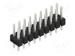 Connector: pin strips; pin header; male; PIN: 18; 2.54mm; THT; 2x9
