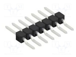 Connector: pin strips; pin header; male; PIN: 7; 2.54mm; SMT; 1x7