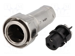 Connector: circular; plug; female; PIN: 3; Buccaneer 7000; 25A; 600V