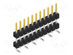 Connector: pin strips; pin header; male; PIN: 11; 2.54mm; SMT; 1x11