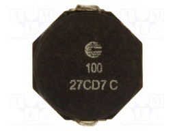 Inductor: wire; SMD; 10uH; Ioper: 3.3A; 36mΩ; ±30%; Isat: 2.6A