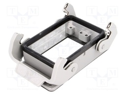 Enclosure: for Han connectors; Han; size 32A (2 x 16A); IP65