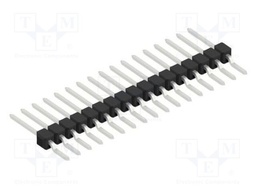 Connector: pin strips; pin header; male; PIN: 17; 2.54mm; SMT; 1x17