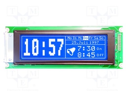 Display: LCD; graphical; 240x64; STN Negative; blue; 180x65x17mm