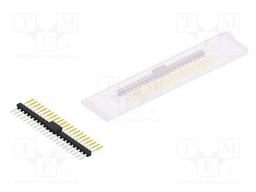Connector: pin strips; pin header; male; PIN: 22; 2.54mm; SMT; 1x22