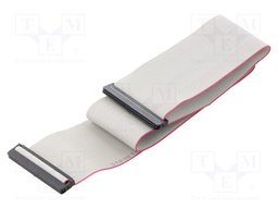 Ribbon cable with IDC connectors; 50x28AWG; Cable ph: 1mm; 0.6m