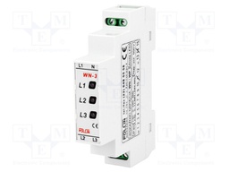 Module: voltage indicator; Mounting: DIN; IP20; Colour: red