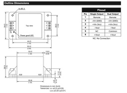 Converter: DC/DC; 6W; Uin: 80÷160V; Uout: 5.1VDC; Iout: 1200mA; 48g