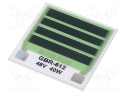 Resistor: thick film; heating; glued; 57.6Ω; 40W; soldering pads