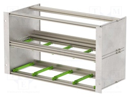 Enclosure: instrument; Standard: 19"; 6U; Enclos.mat: aluminium