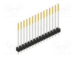 Connector: pin strips; pin header; male; PIN: 15; 2.54mm; THT; 1x15