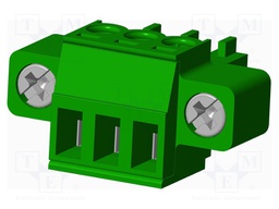 Connector: pluggable terminal block; plug; female; straight; 10A
