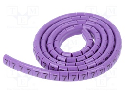Markers for cables and wires; Label symbol: 7; 1.1÷2.5mm; H: 3mm