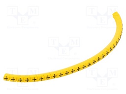 Markers for cables and wires; Label symbol: +; 1.3÷3mm; PVC; PA