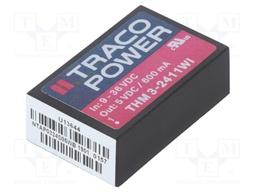 Converter: DC/DC; 3W; Uin: 9÷36V; 5VDC; Iout: 600mA; DIP24; 14g; OUT: 1