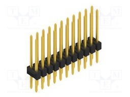 Connector: pin strips; pin header; male; PIN: 22; 2.54mm; THT; 2x11