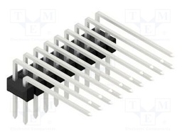 Connector: pin strips; pin header; male; PIN: 18; 2.54mm; THT; 2x9