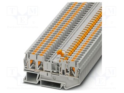Splice terminal: rail; PT; 20A; 400V; push-in; PA; 0.14÷4mm2; H: 74mm