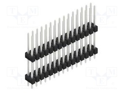 Connector: pin strips; pin header; male; PIN: 30; 2.54mm; THT; 2x15