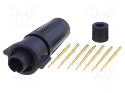 Connector: circular; Series: EN2; plug; male; soldering; for cable