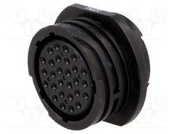 Plug; female; PIN: 28; w/o contacts; CPC Series 2; for cable