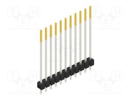 Connector: pin strips; pin header; male; PIN: 11; 2.54mm; THT; 1x11
