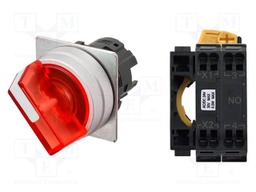 Switch: rotary; 22mm; LED; Pos: 2