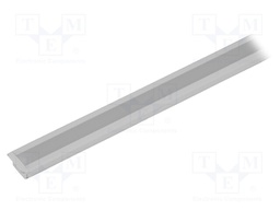 Profiles for LED modules; white; L: 1m; PDS-NK; aluminium