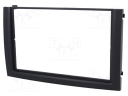 Radio mounting frame; Škoda; 2 DIN; black