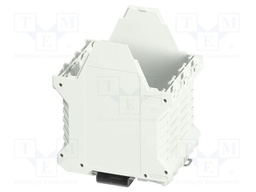 Enclosure base; white,grey; UL94V-0; ME 67,5; X: 107.3mm; Y: 99mm