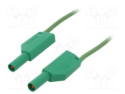 Test lead; silicone; 2m; green; 19A; 1kV; Cond.cross sec: 1mm2