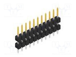Connector: pin strips; pin header; male; PIN: 11; 2.54mm; THT; 1x11