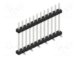 Connector: pin strips; pin header; male; PIN: 12; 2mm; SMT; 1x12