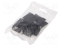 Cap for LED profiles; black; ABS; with the inscription TOPMET